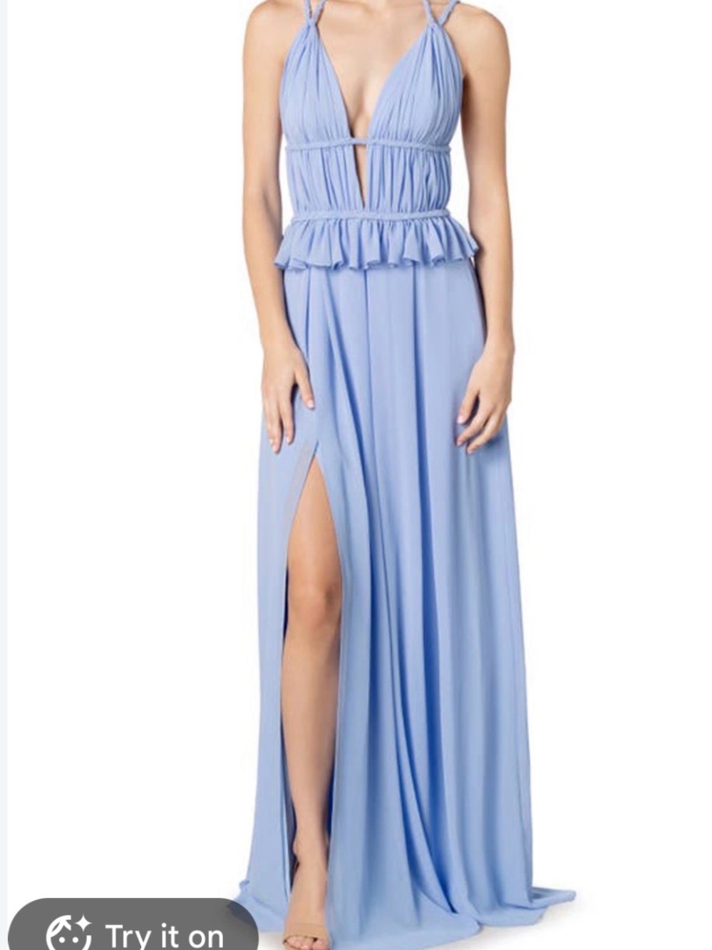 Dress the Population Periwinkle Athena gown